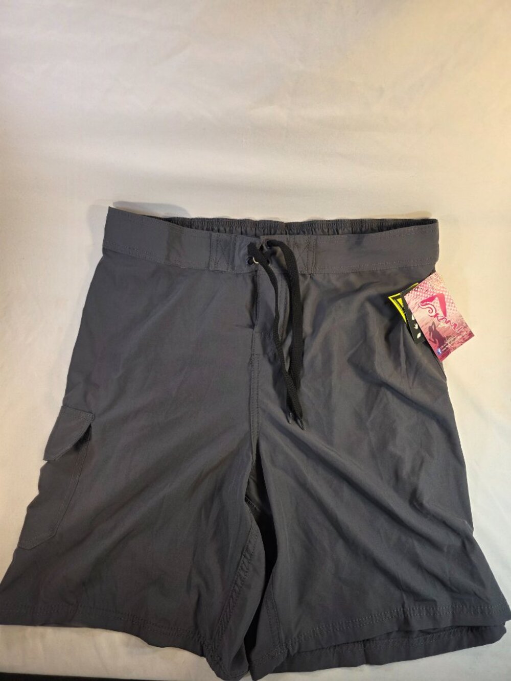 Kanu Surf Shorts Flat Front Gray Size 1X NWT Beach Summer (Tub 34 #793, Aug DNG)